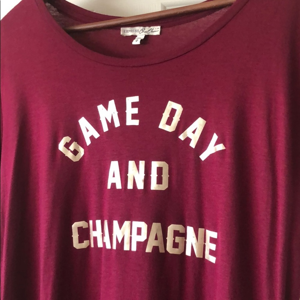 “Game Day And Champagne” Express Top
